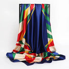 Elegant Silk Square Scarf – Satin 90x90 cm by Adornity