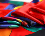 Elegant Silk Square Scarf – Satin 90x90 cm by Adornity