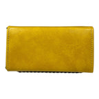 Yellow Vegan Leather Handbag – Structured Top Handle Bag with Gold Hardware, French Style by navichi