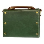 Vegan Leather Satchel | Compact Lightweight Handmade Mini Crossbody Bag With Gold Buckles by navichi