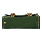Vegan Leather Satchel | Compact Lightweight Handmade Mini Crossbody Bag With Gold Buckles by navichi