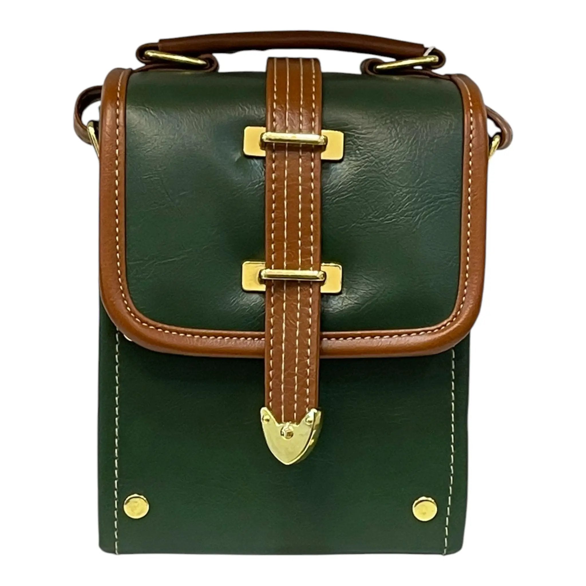 French Vegan Leather Handbag – Elegant Compact Handmade Matte Finish Purse by navichi
