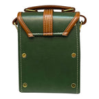 French Vegan Leather Handbag – Elegant Compact Handmade Matte Finish Purse by navichi
