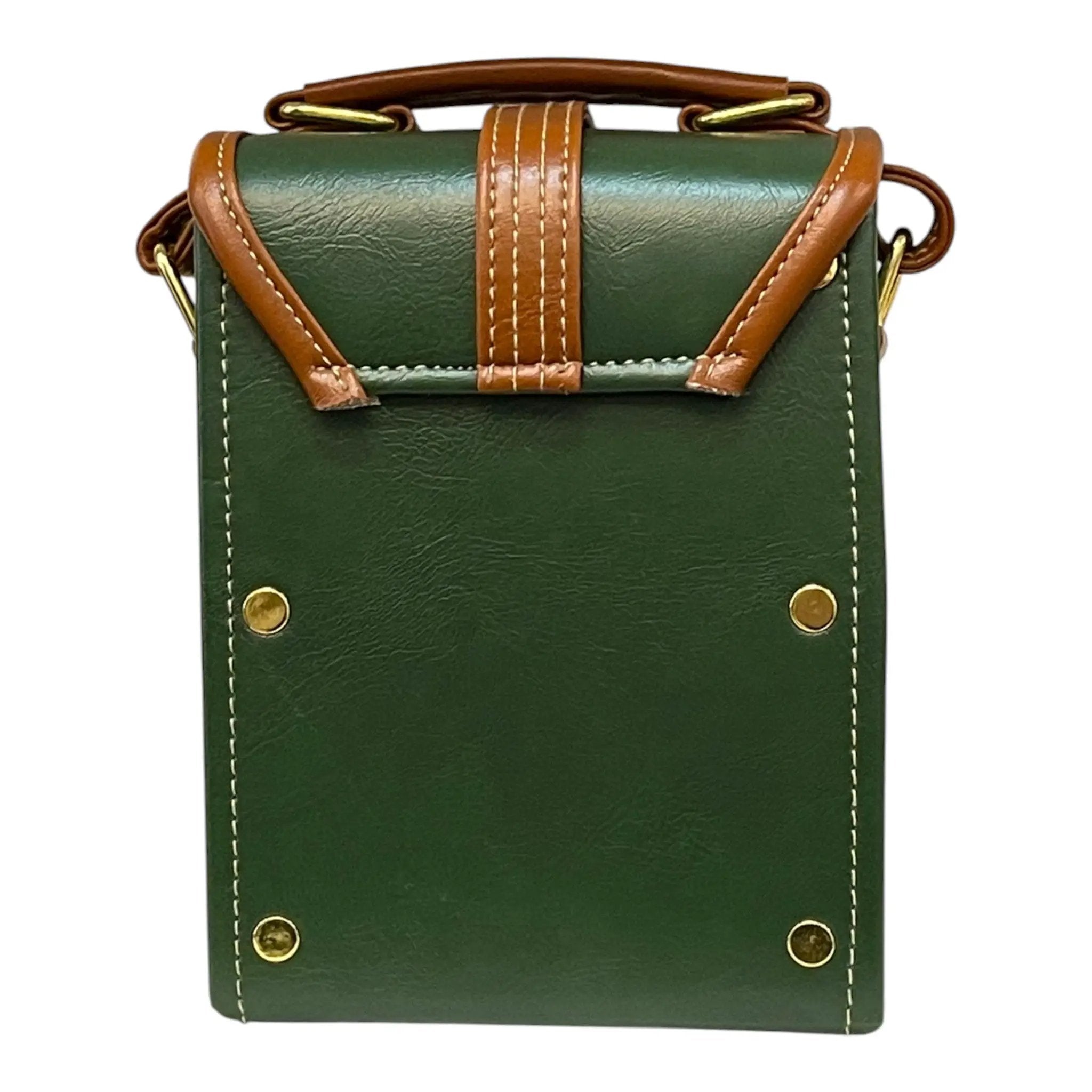 French Vegan Leather Handbag – Elegant Compact Handmade Matte Finish Purse by navichi