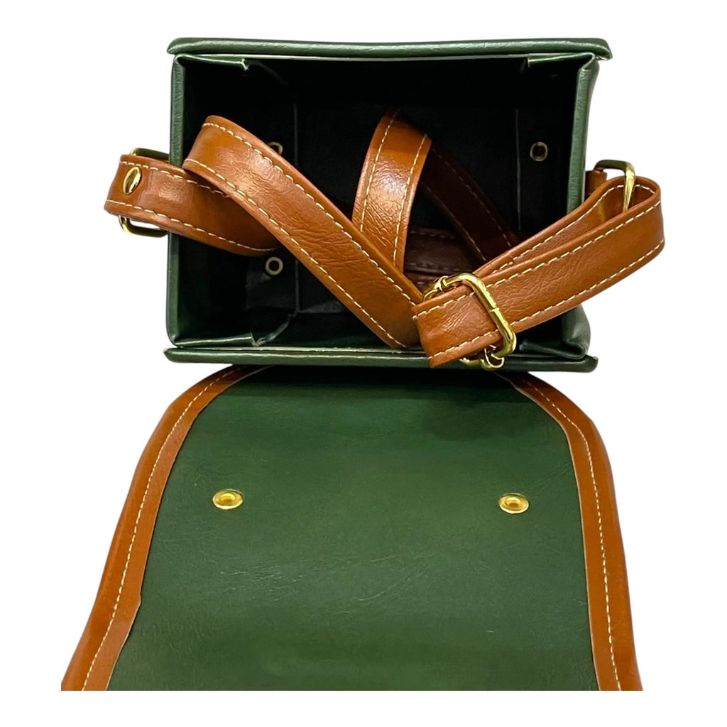 French Vegan Leather Handbag – Elegant Compact Handmade Matte Finish Purse by navichi