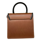 Vegan Leather Handbag – Handmade French Satchel Bag with Gold Clasp Closure by navichi