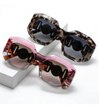 Oversized Rectangle Sunglasses – Vintage Frame by Adornity