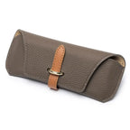 KLASSNUM Luxury Leather Reading Glasses Bags Woman MEn Portable Protective Travel Sunglasses Case Fashion Eyewear Protector by Hegichi