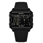 SANDA Luxury Brand Digital Watch for Men Women Square Dial Sport Waterproof Watches Man LED Pointer Display Relogios Masculino by Adornity
