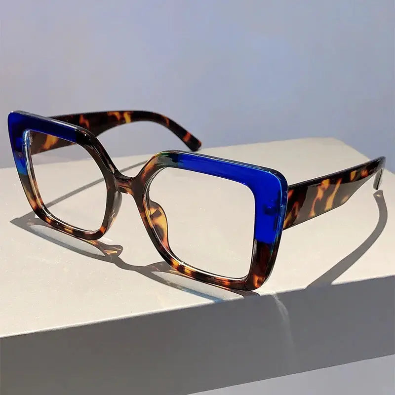 KAMMPT Fashion Square Glasses Women Stylish Oversize MultiColor Glasses Frames Trendy Brand Design Eyeglasses for Decoration by Hegichi