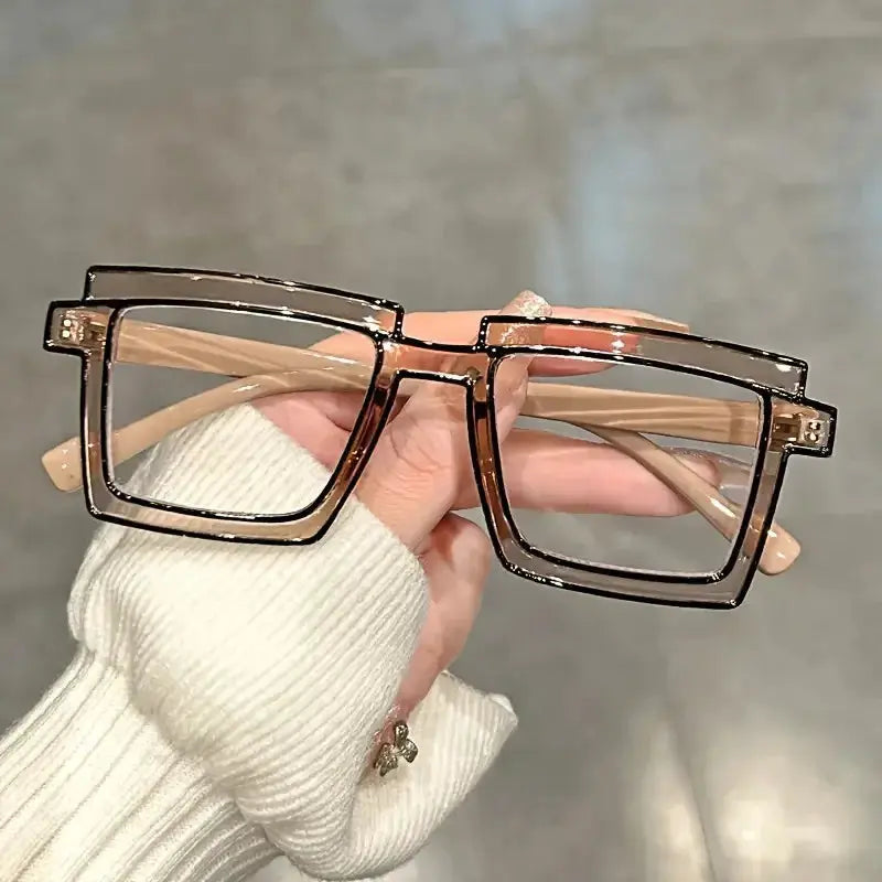 Anime Cosplay Glasses - Square Frame Clear Lens Candy Color Eyewear For Men & Women by Adornity