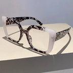 KAMMPT Fashion Square Glasses Women Stylish Oversize MultiColor Glasses Frames Trendy Brand Design Eyeglasses for Decoration by Hegichi
