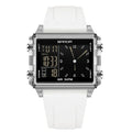 SANDA Luxury Brand Digital Watch for Men Women Square Dial Sport Waterproof Watches Man LED Pointer Display Relogios Masculino by Adornity