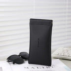 KLASSNUM Luxury Leather Reading Glasses Bags Woman MEn Portable Protective Travel Sunglasses Case Fashion Eyewear Protector by Hegichi