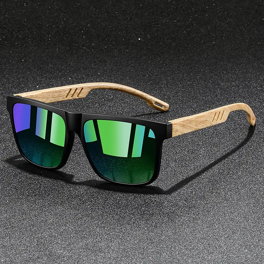 Fashion Vintage Square Colorful Square Frame Sunglasses Men Women Fishing Driving Fashion Brand Designer Lightweight Sun Glasses by Hegichi