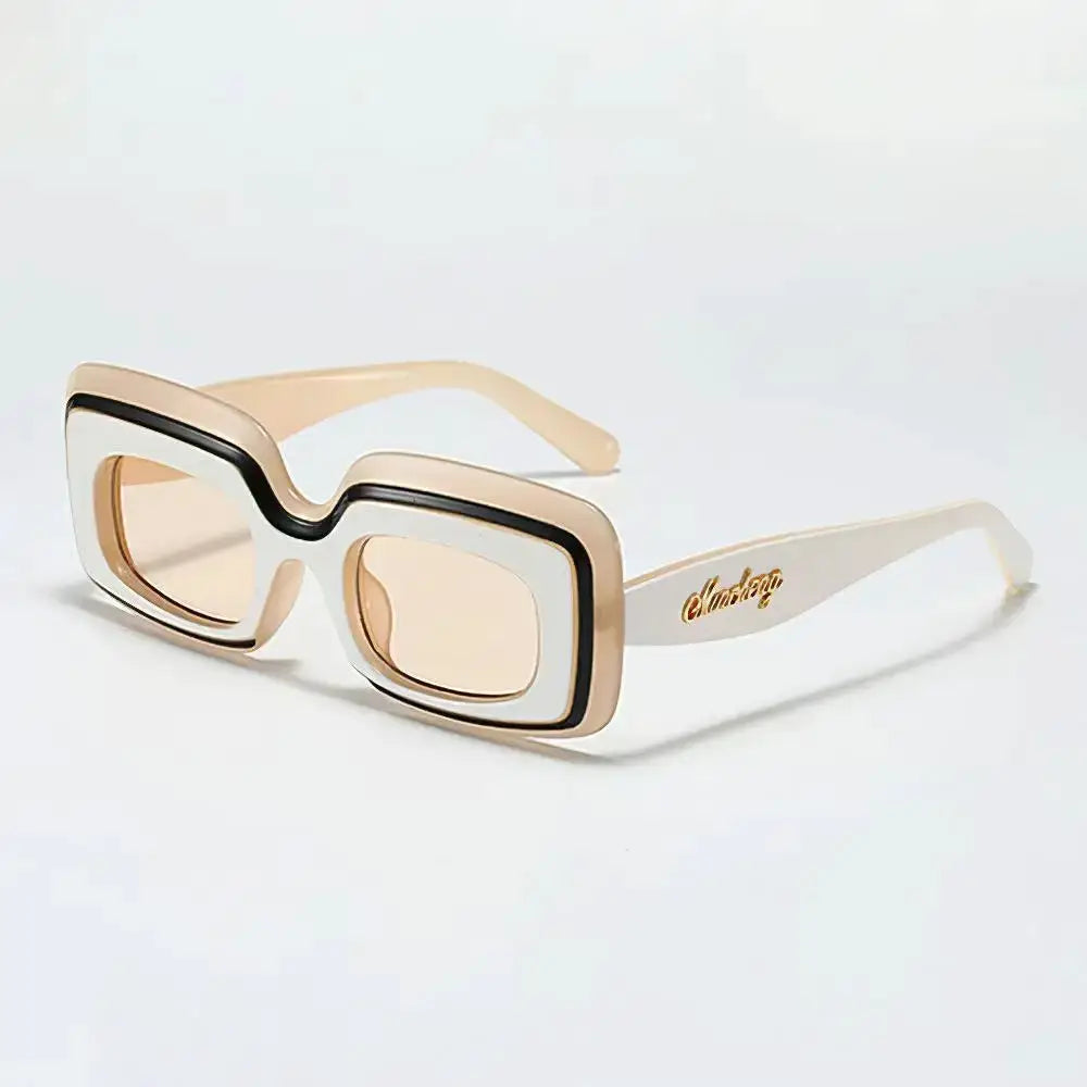 Retro Shades Luxury Sunglasses For Men Designer Famous Brand Square Sun Glasses Man Women Sunglass UV400 by Hegichi