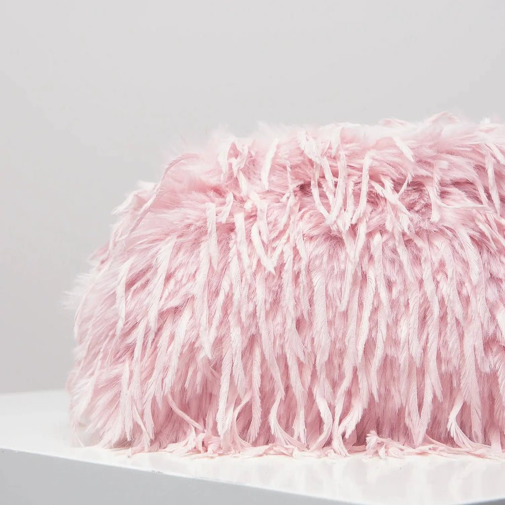Dopamine-style clip bag, Y2K plush clutch bag, candy-colored women's purse, dinner dress clutch by Hegichi