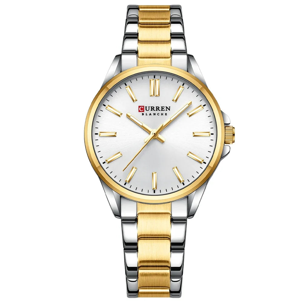 Classic Stainless Steel Watch – Quartz Luminous by Adornity