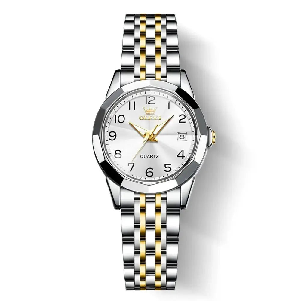 Stainless Steel Watch – Digital Dial Calendar by Adornity