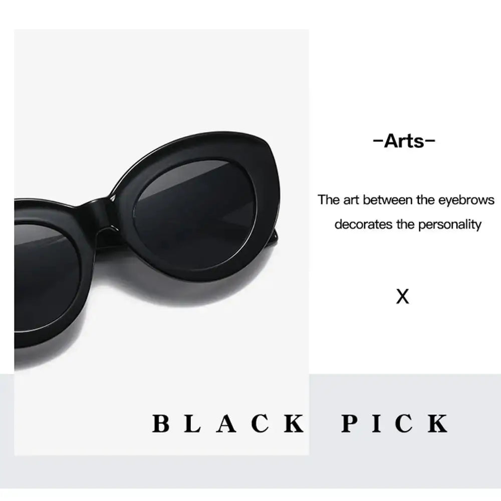 Oversized Sunglasses – Bold Cat-Eye Frame by Adornity