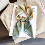 Silk Plaid Scarf – Timeless 70x70 Wrap by Adornity