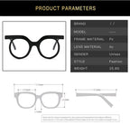 Round Transparent Blue Light Glasses – Minimal Frame by Adornity