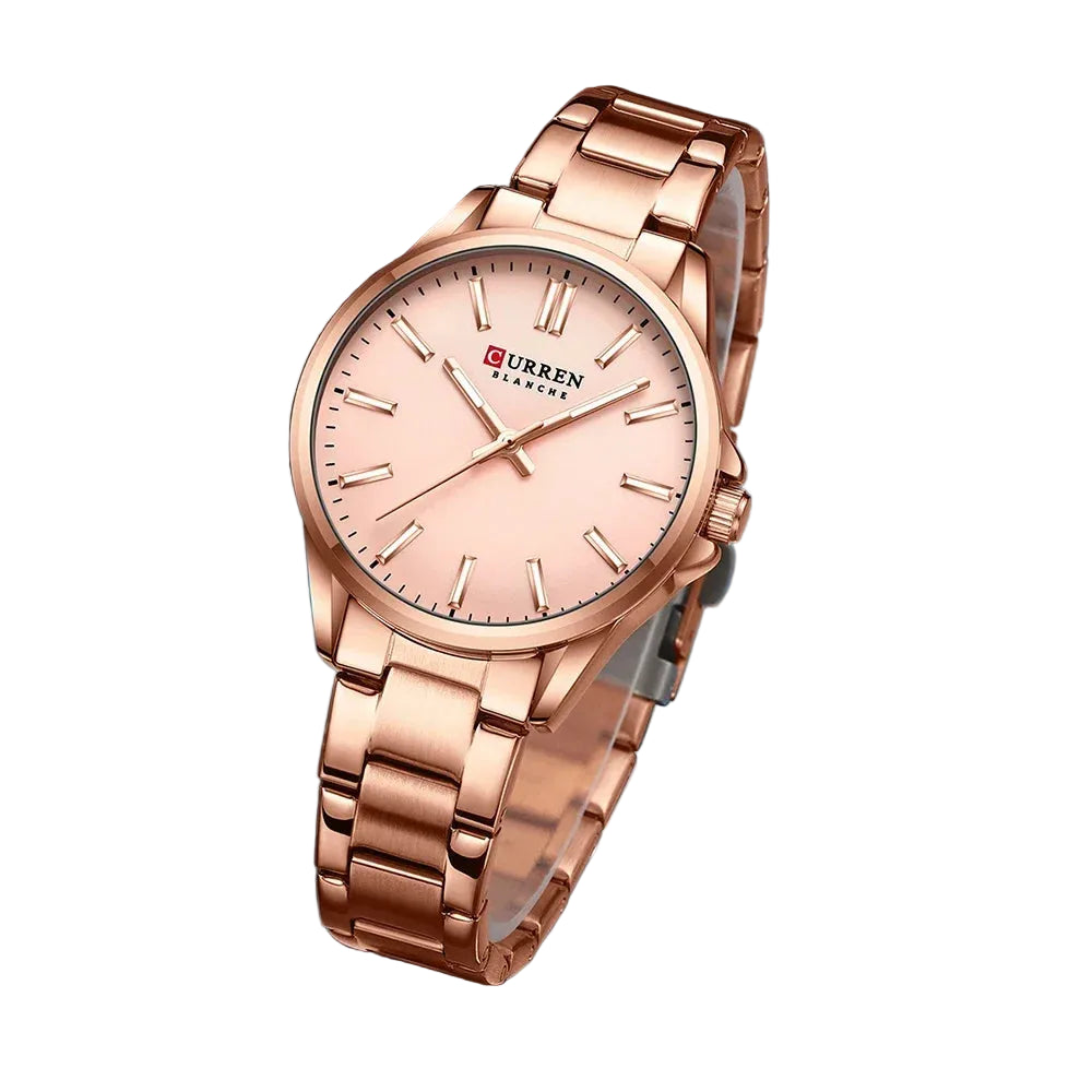 Classic Stainless Steel Watch – Quartz Luminous by Adornity
