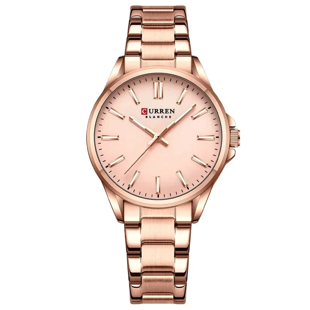 Classic Stainless Steel Watch – Quartz Luminous by Adornity