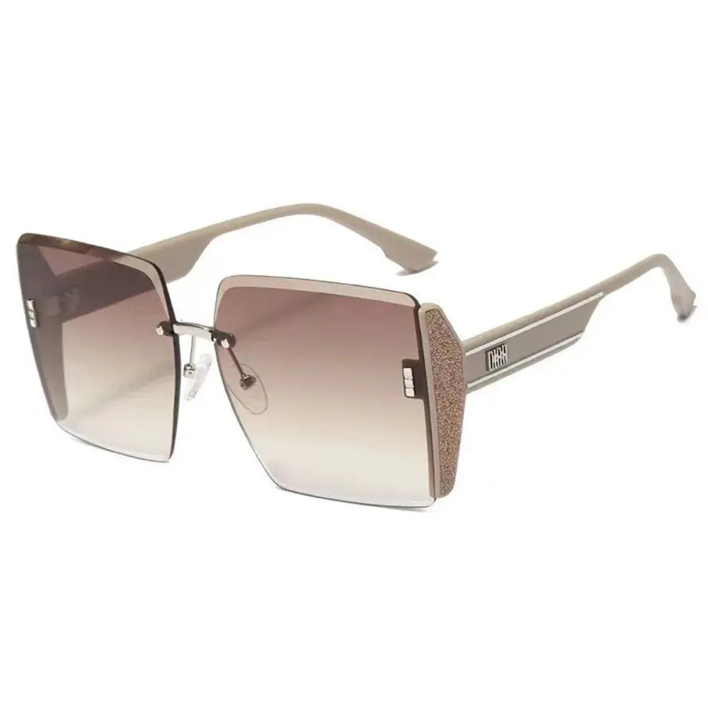 Black Square Sunglasses – Korean Style Classic Big Shades with UV Protection by Adornity