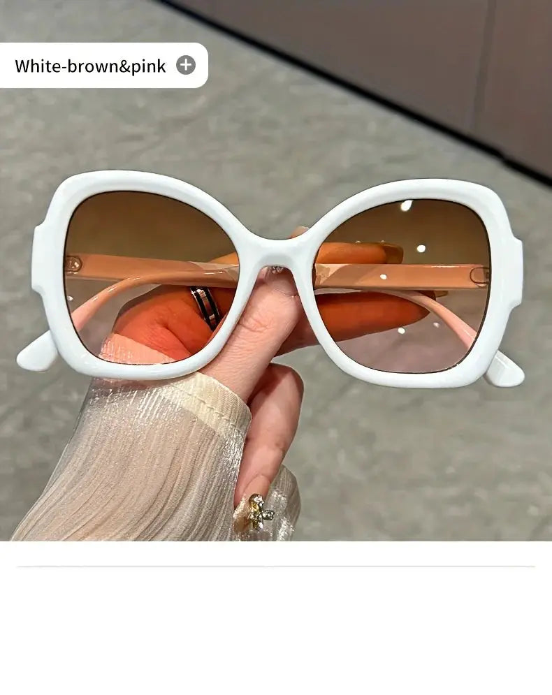 Y2K Oversized Sunglasses – Fashion Sunglasses with Green Jelly Frame & Anti-Reflective Lenses by Adornity