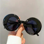New Vintage Round Sunglasses Women Men Brand Circular Sun Glasses Female Oval Eyewear Sunglasses for Male Female Eyeglasses by Hegichi
