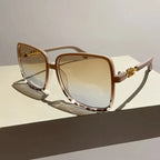 Retro Two Tone Sunglasses Plastic Composite Collection Gradient UV400 Limited Availability Accessory