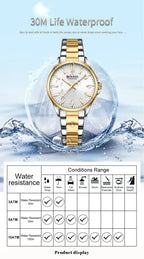 Classic Stainless Steel Watch – Quartz Luminous by Adornity