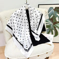 Elegant Silk Square Scarf – Satin 90x90 cm by Adornity