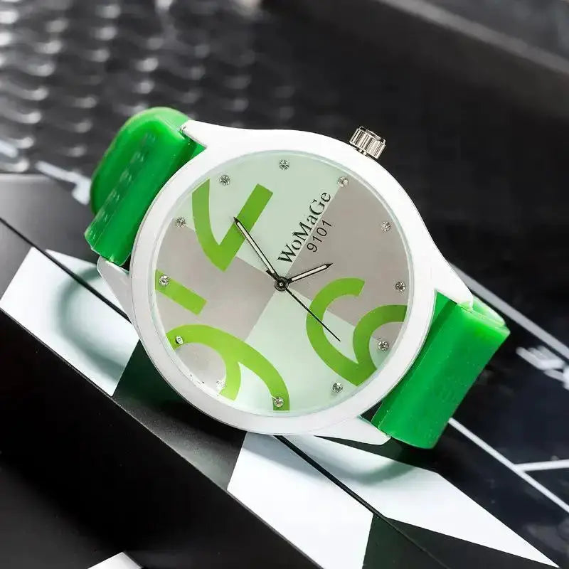 Watch Leather Collection Green Dial Elite Edition Quartz by Adornity