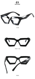 Diamond Shape Blue Light Glasses – Bold Frame by Adornity