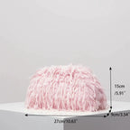 Dopamine-style clip bag, Y2K plush clutch bag, candy-colored women's purse, dinner dress clutch by Hegichi