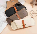 KLASSNUM Luxury Leather Reading Glasses Bags Woman MEn Portable Protective Travel Sunglasses Case Fashion Eyewear Protector by Hegichi