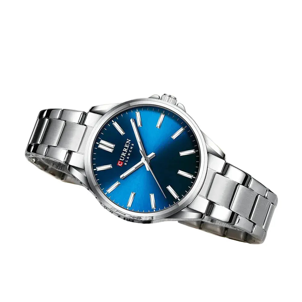 Classic Stainless Steel Watch – Quartz Luminous by Adornity