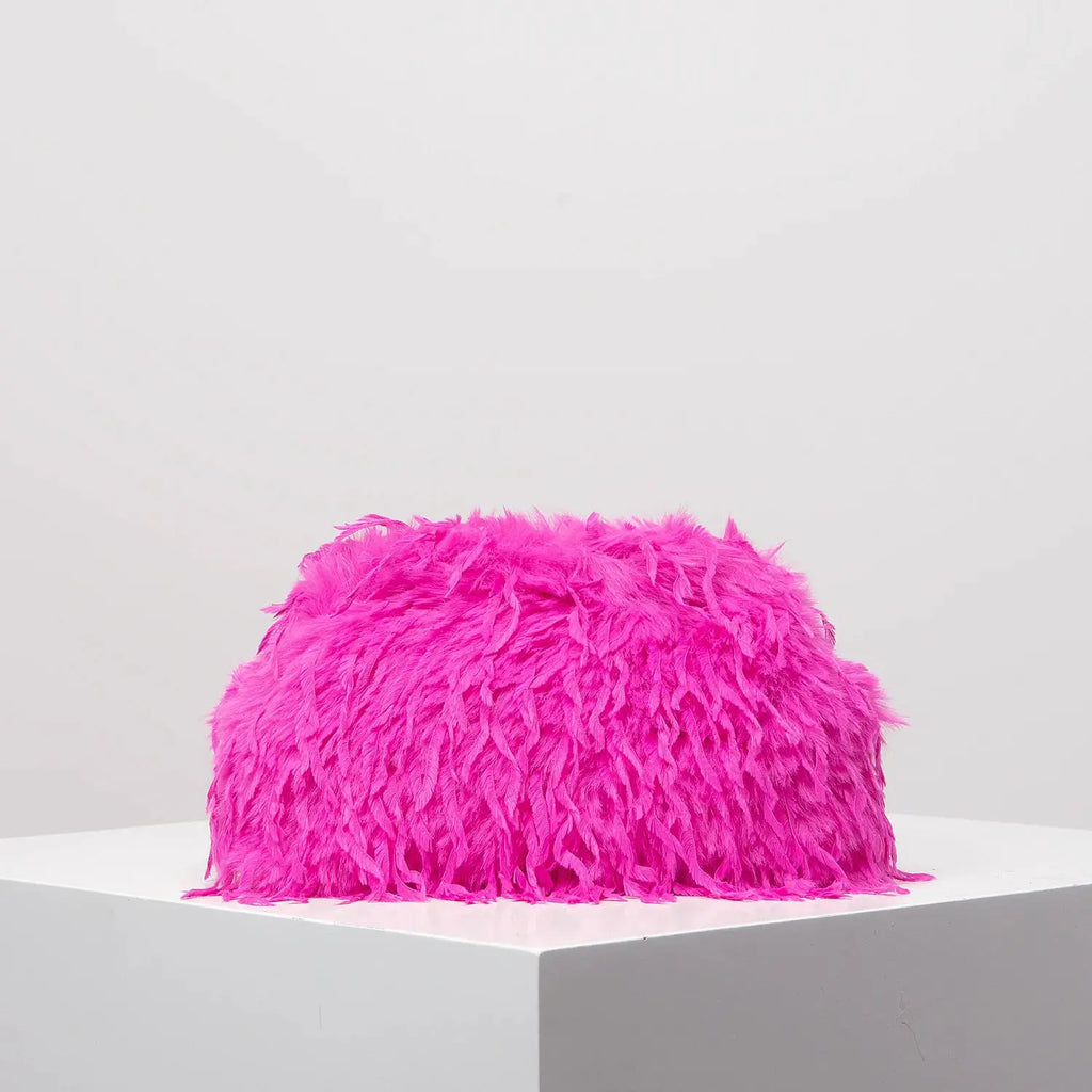 Dopamine-style clip bag, Y2K plush clutch bag, candy-colored women's purse, dinner dress clutch by Hegichi