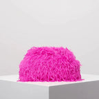 Dopamine-style clip bag, Y2K plush clutch bag, candy-colored women's purse, dinner dress clutch by Hegichi