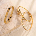 Elegant Nail Stainless Steel Stacked Bracelets for Women Luxurious Fashionable Jewelry for Parties Banquets by Hegichi