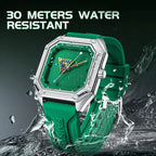 2025 New Original Watch For Man Sport Silicone Strap Waterproof Quartz Watch Fashion Men Billiards Design Green Wristwatch Boy by Adornity