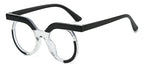 Round Transparent Blue Light Glasses – Minimal Frame by Adornity