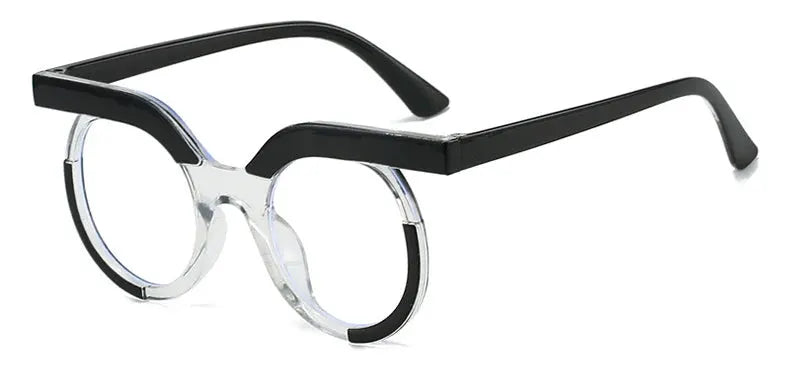 Round Transparent Blue Light Glasses – Minimal Frame by Adornity