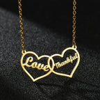 Atoztide Personalized Custom Rose Heart Name Necklaces for Women Stainless Steel Pendant Choker Link Chain Birthday Jewelry Gift by Hegichi