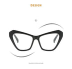 Oversized Cat Eye Glasses – Two-Tone Blue Light by Adornity