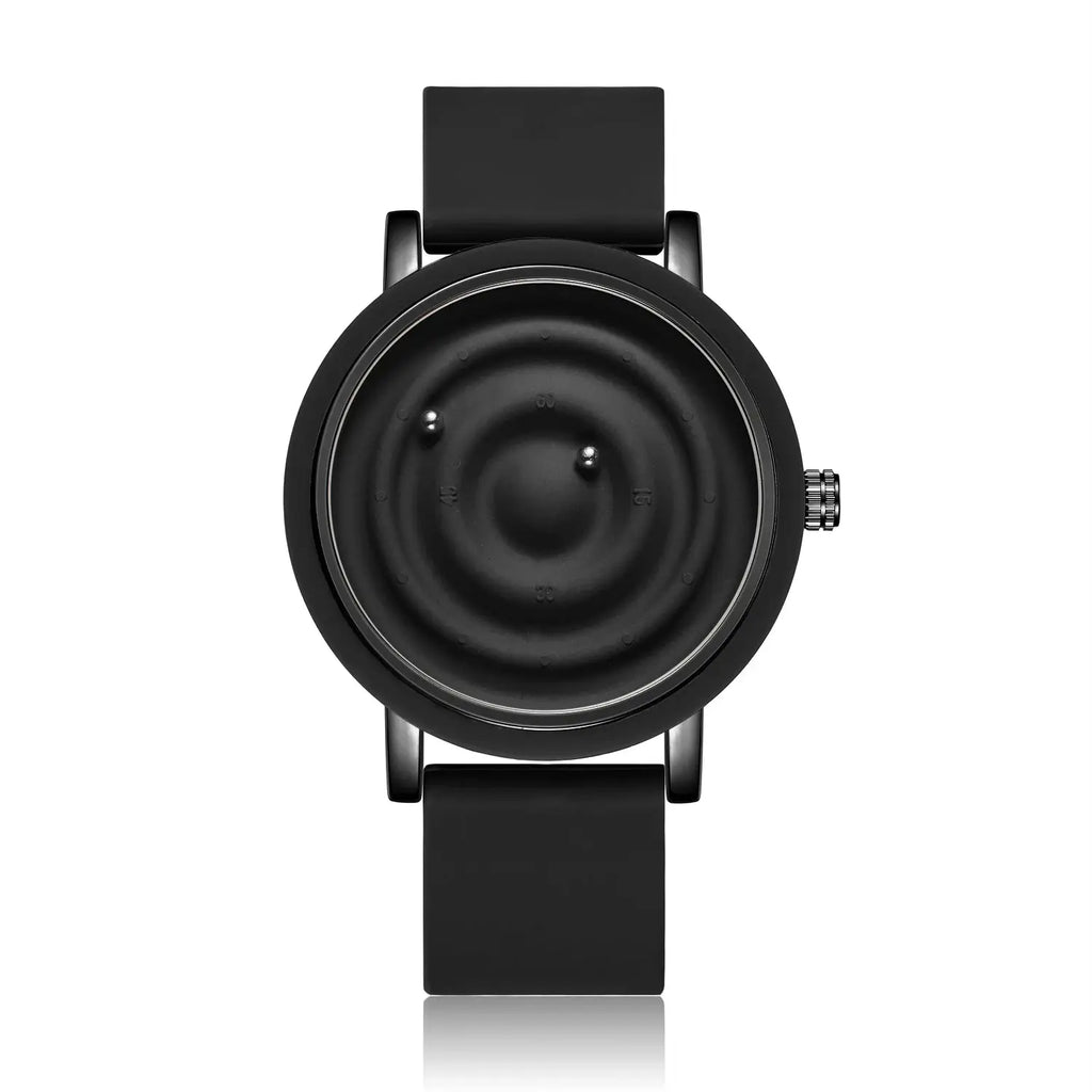 Personalized fashionable floating magnetic pointer free ball bearing creative simple waterproof quartz watch student women men by Adornity