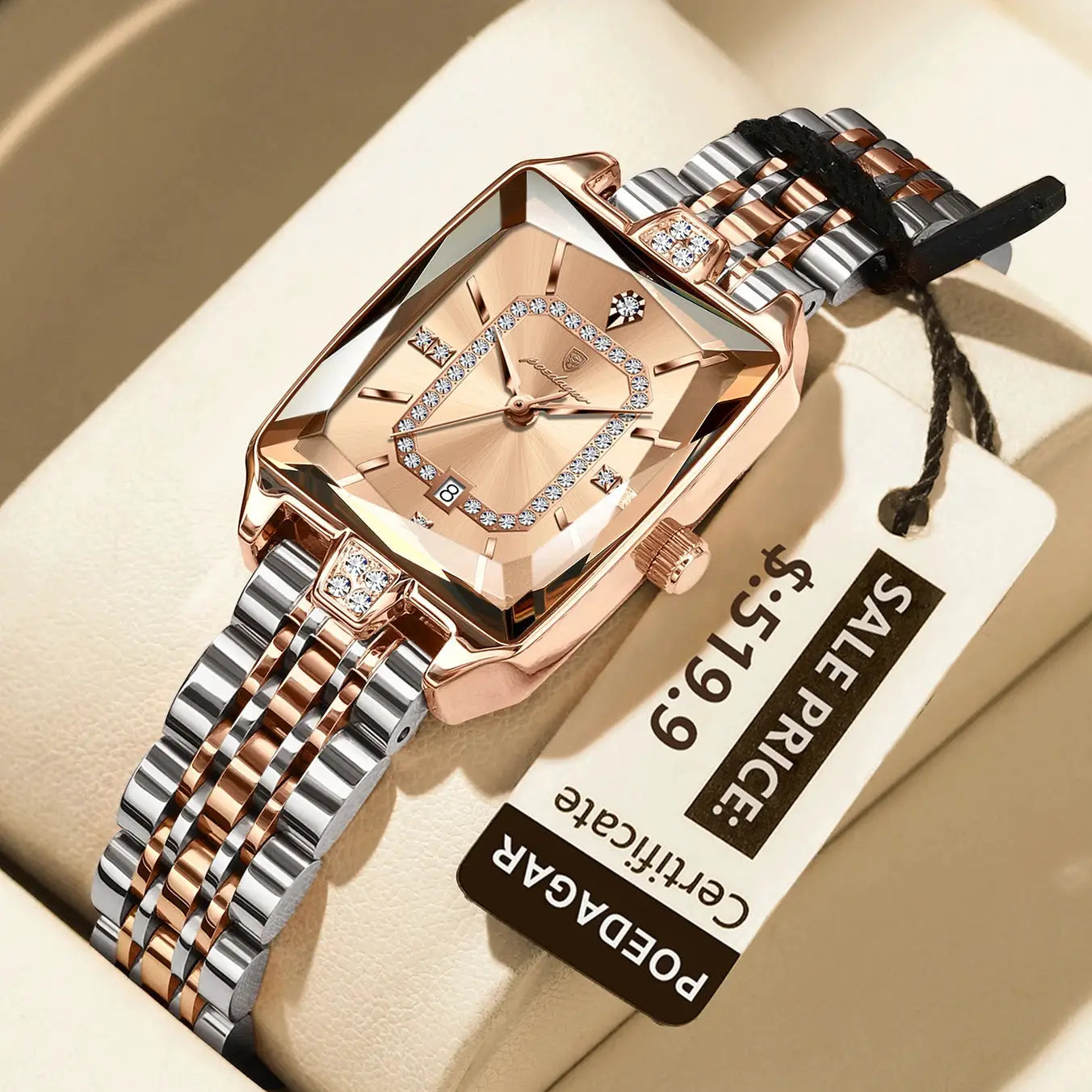 Elegant Everyday Watch – Stainless Steel Dial by Adornity