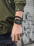Men's fashion watches quartz watches square small dial wrist watches magnetic buckle watches simple leisure watches by Adornity